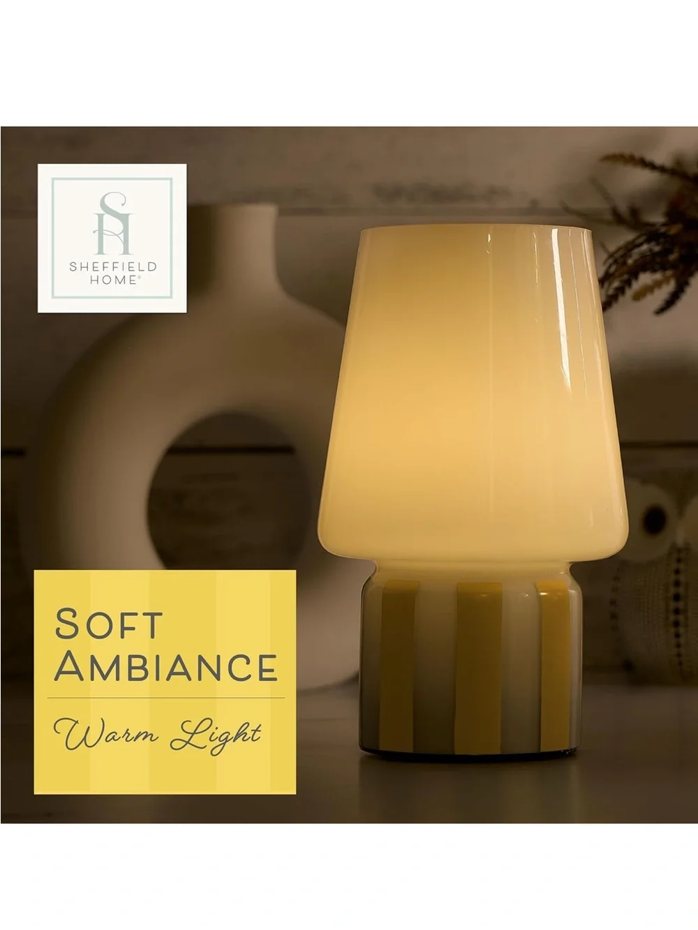 Sheffield Home Glass LED Lamp